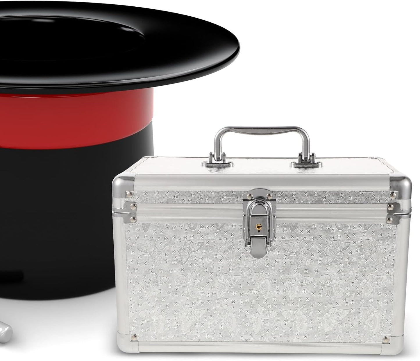  ULTECHNOVO Boîte à Outils Portable En Alliage D'aluminium Argentée, Construction Robuste Et Extérieur Résistant Aux Rayures, Petite Caisse De Rangement Pour Usage Quotidien Et Extérieur