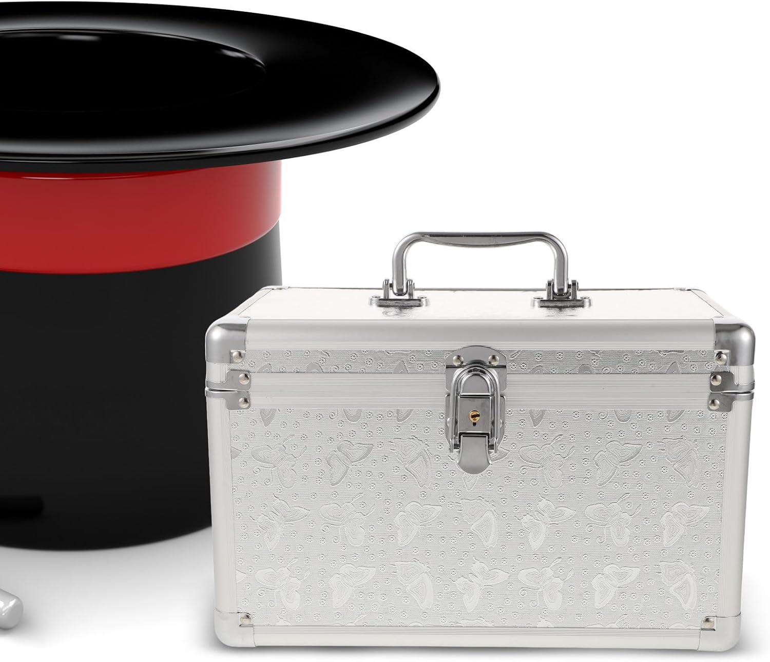  ULTECHNOVO Boîte à Outils Portable En Alliage D'aluminium Argentée, Construction Robuste Et Extérieur Résistant Aux Rayures, Petite Caisse De Rangement Pour Usage Quotidien Et Extérieur