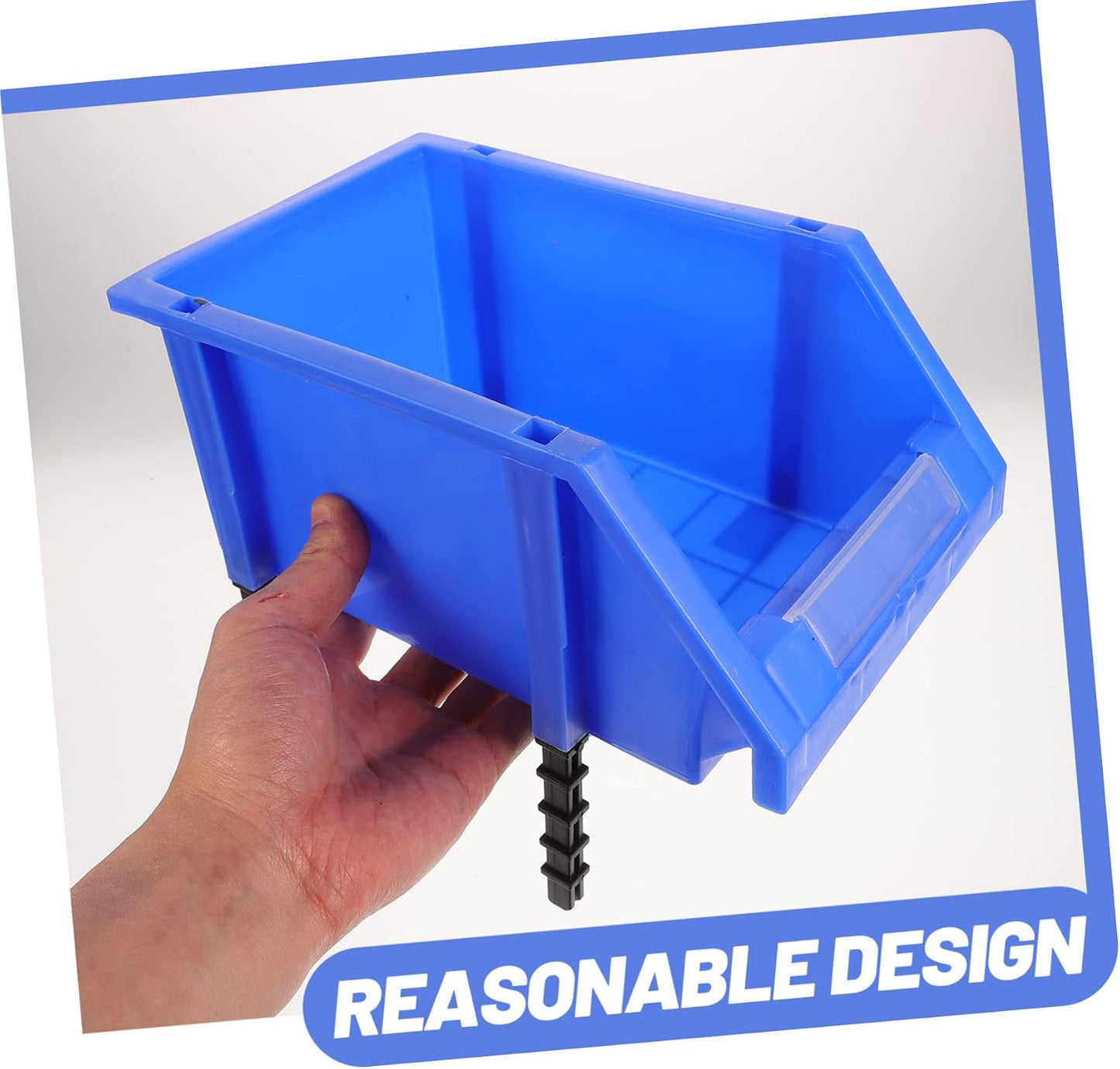  Housoutil Boîte De Rangement Pour Garage Bac Mural Pour Outils Et Boîte à Outils Plastique Pour Abri De Jardin