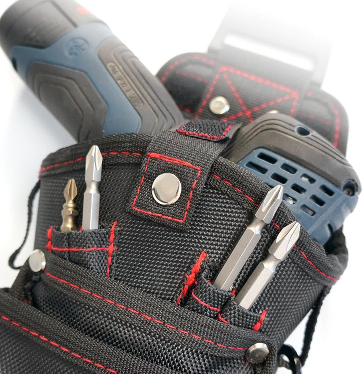  Pochette Ceinture Porte-Outils - Sac Organisateur De Travail Utilitaire Magnétique | Étanche Et Résistante Porte Perceuse Et Vis Outdoor Chantier