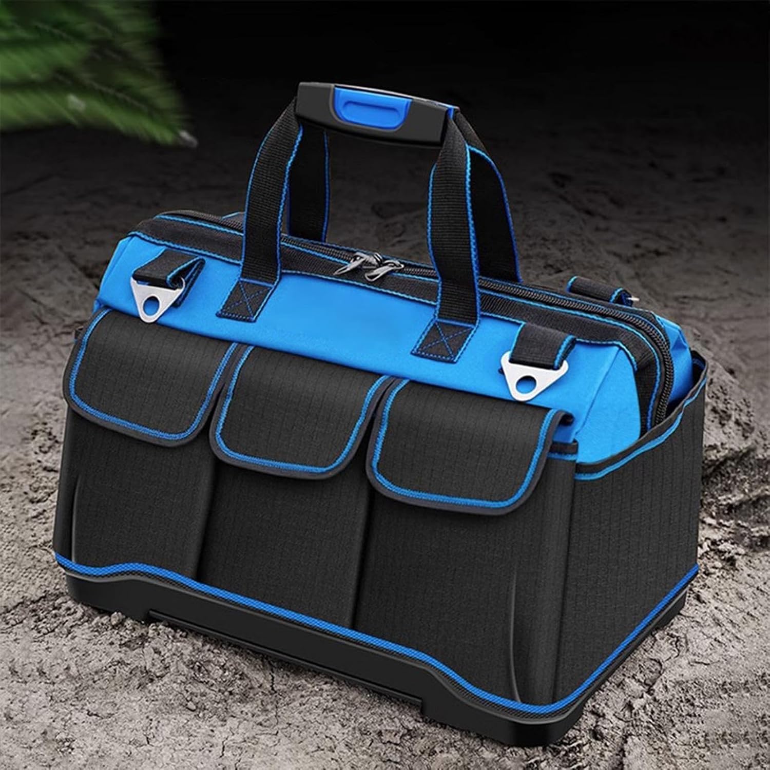 GENERIC Sac à Outils D'électricien Oxford Multi-poches - Grande Capacité - Sac à Outils électriques - Pour L'extérieur, Les Voyages, La Construction, La Réparation De Voiture, La Maison, Le Garage, Le Père