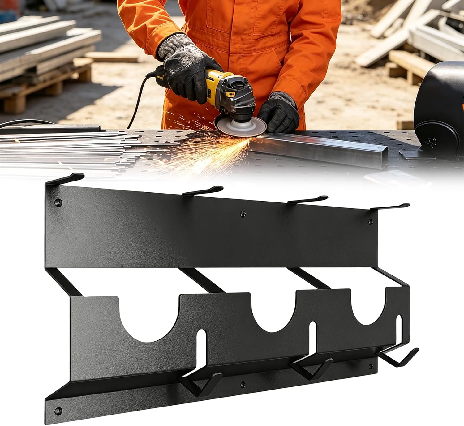  Support à Outils électriques Professionnel Avec Design Ouvert Pour Meuleuses, Clés Et Organisation D'atelier, Planificateur D'outils électriques