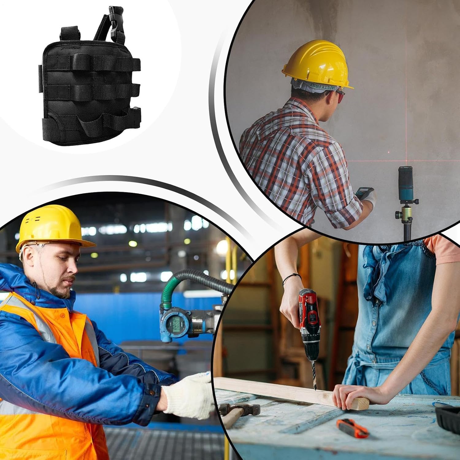  Ceinture À Outils D'Électricien | Pochette De Rangement Pour Clés,Ceinture Porte-Outils De Jardinage | Pour Charpentiers Bricoleurs Techniciens Plombiers Atelier Garage Menuiserie