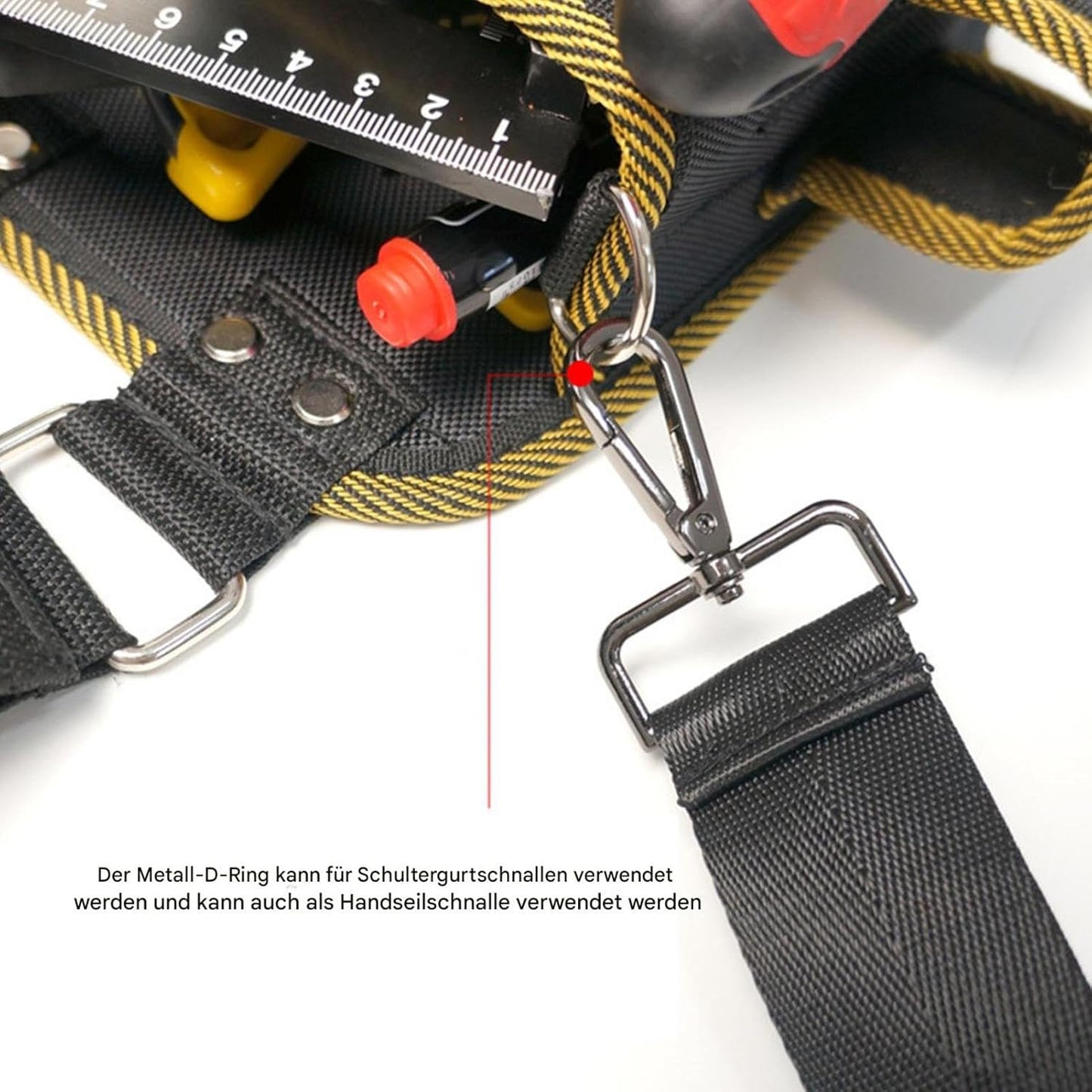  Sac à Outils De Ceinture, Pochette D'électricien, Pochette à Libération Rapide, Organiseur De Plusieurs Poches Avec Design Robuste Et Imperméable Pour électriciens, Menuiserie Ou Travail En Plein Air
