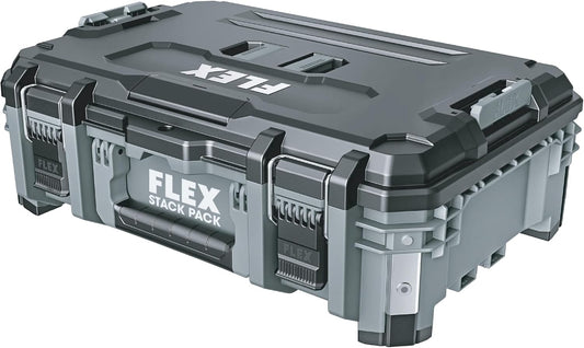  Flex - Boîte à Outils Empilable - Rangement Pour Outils Et Accessoires En Plastique Résistant Aux Chocs Avec Coins Renforcés En Aluminium, Loquet En Métal, Etc