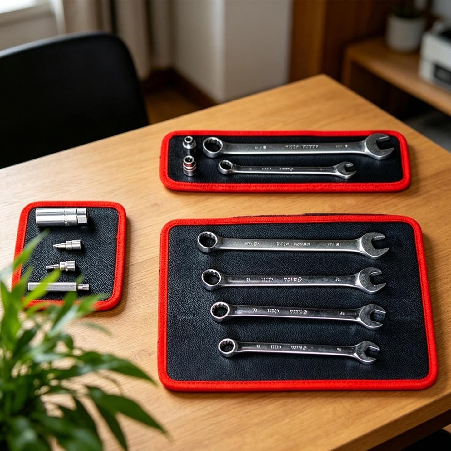  Tapis à Outils Magnétique - Support D'Organisation Antidérapant | Support Magnétique Flexible à Outils | Pour Garage Atelier Réparation Auto Maison Vis Tournevis Clés Boulons