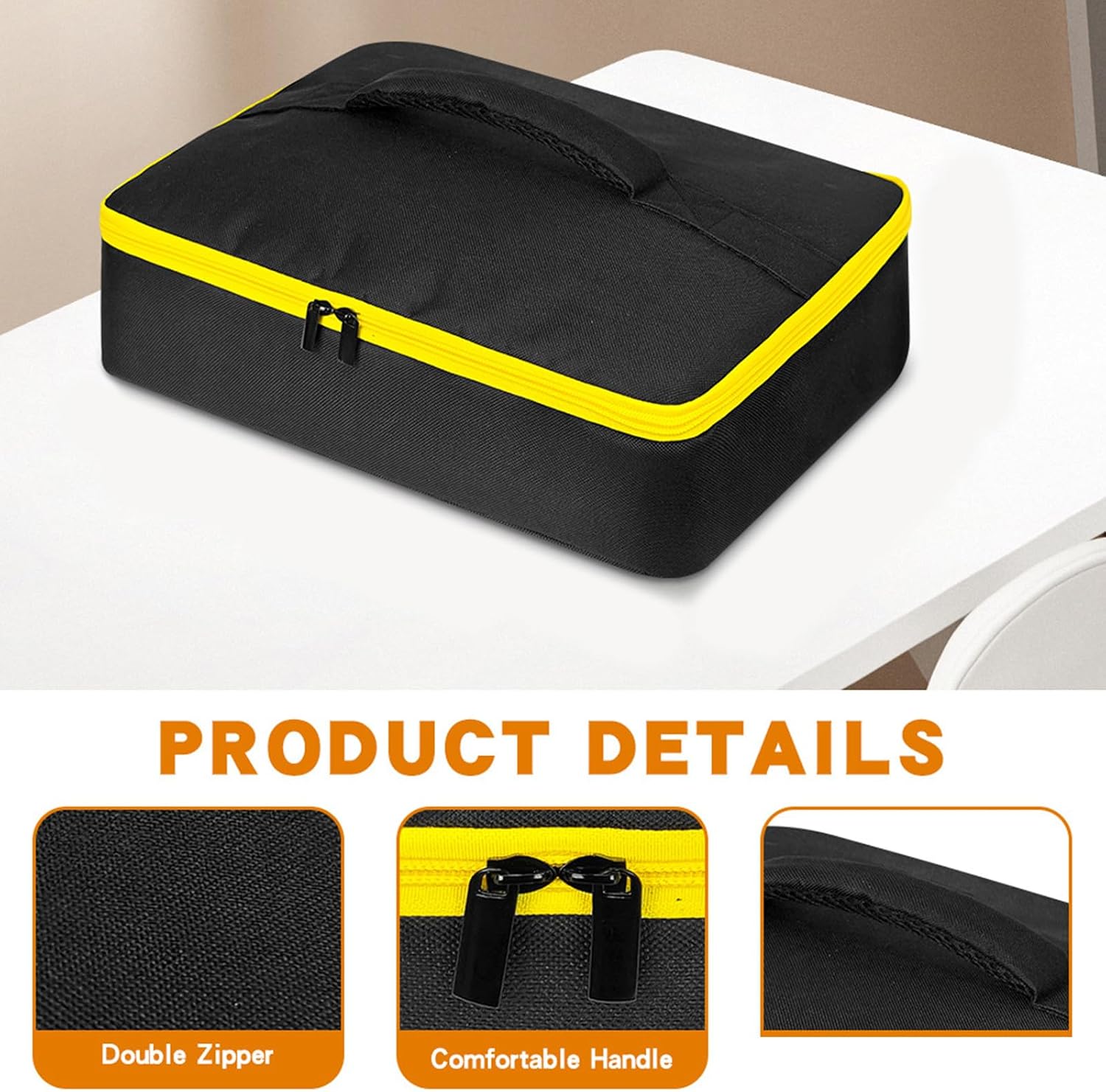  Étui De Rangement En Tissu Oxford Pour Ranger Batterie, Chargeurs, Disque De Coupe De Verre, étanche Angles Grinder Sacs à Outils Organisateurs D'atelier