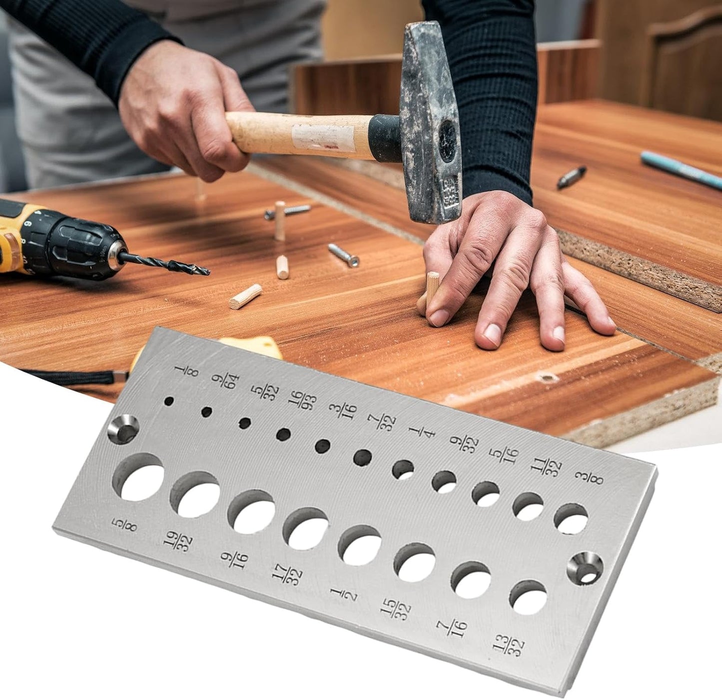  Outil Professionnel De Fabrication De Chevilles En Bois Métrique/anglaise En Acier Pour Faciliter Le Transport Des Chevilles Pour Les Menuisiers
