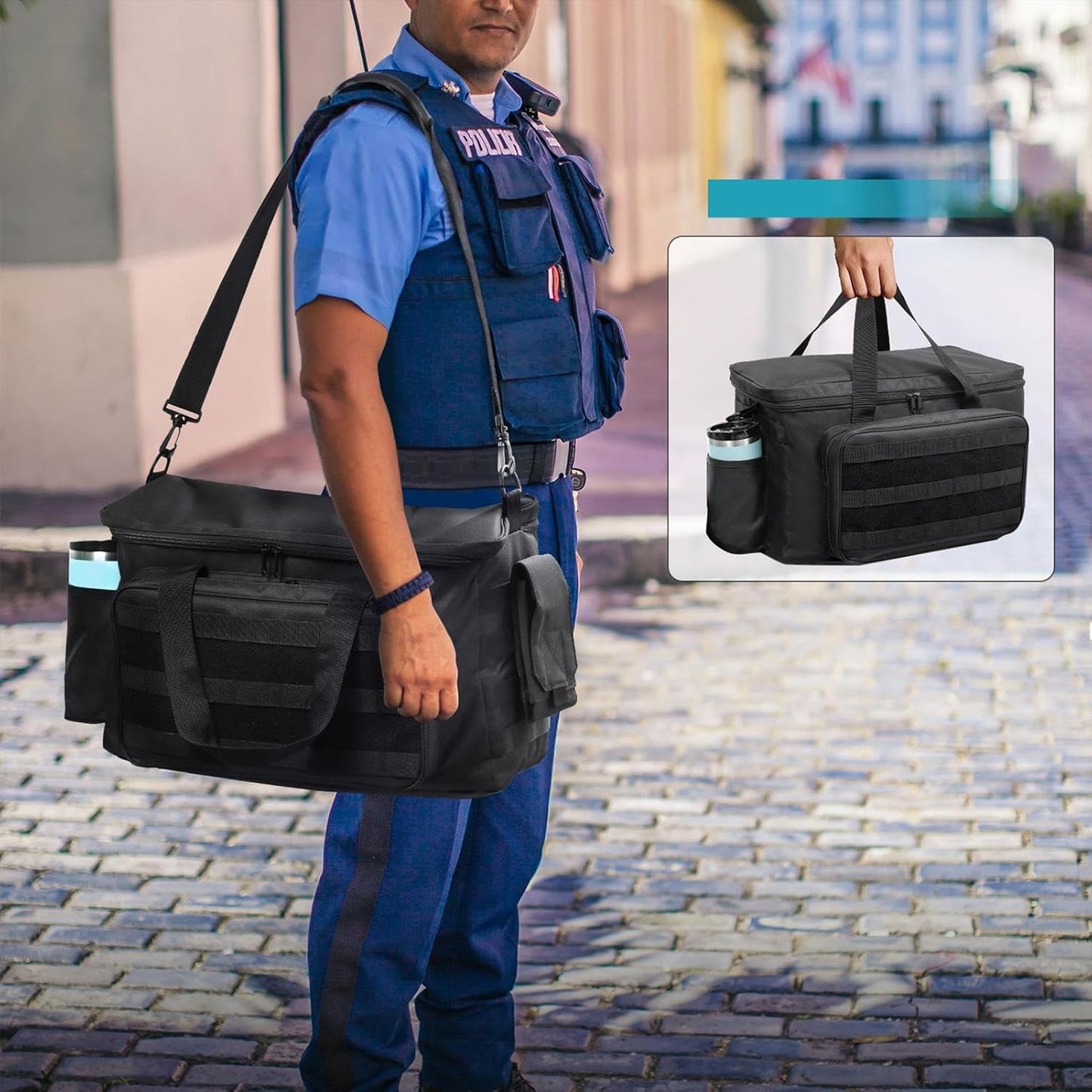 GENERIC Sac De Patrouille | Sac à Dos Pliable Et étanche Pour Siège De Voiture, Pour Réparateurs, Jardiniers, Officiers, Tournevis, Clés, Pinces, Camion, Camping, Véhicule, Vérificateur
