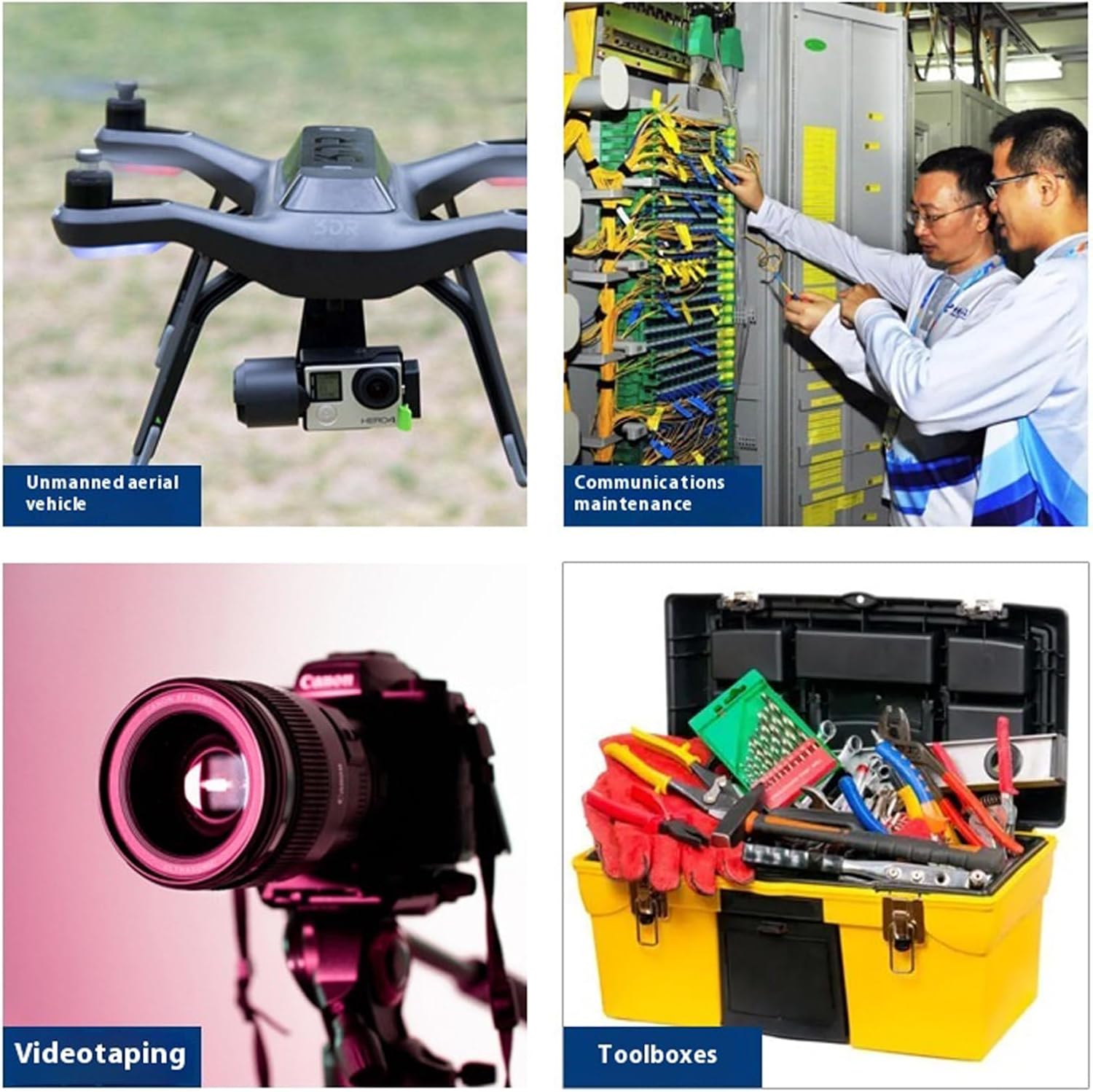  Boîte à Outils Robuste Et étanche Avec Espace Spacieux Pour Garage, Utilisation En Extérieur Pour Expédition, Cartes à Jouer Organiseurs Professionnels En Polypropylène