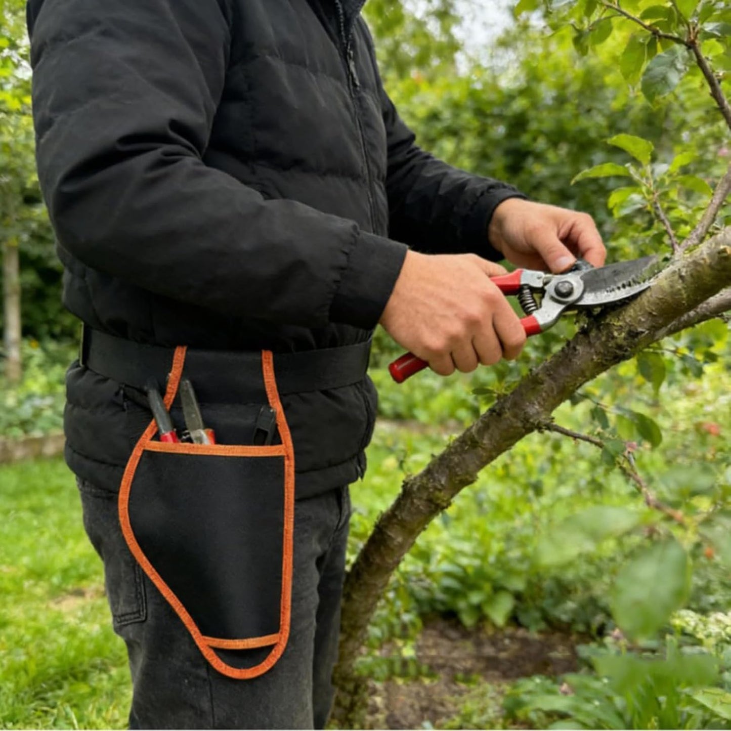  Ceinture Porte-outils De Charpentier Fabriquée à Partir De Tissu Sac Banane Parfait Pour Les Chantiers De Travail Et Les Projets De Réparation à Domicile, Outils De Jardinage