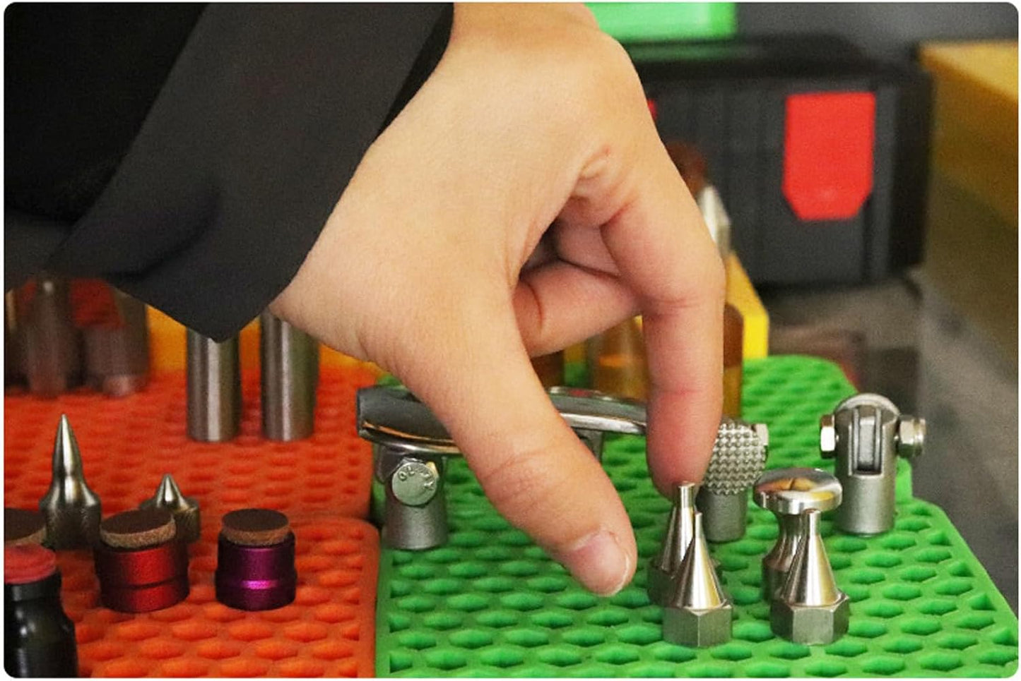  Mises à Niveau - Mandrins De Réparation De Bosses - Organiseur De Rechange En Silicone - Rangement Pour Têtes D'outils - Accessoires - Organisateurs De Mandrins