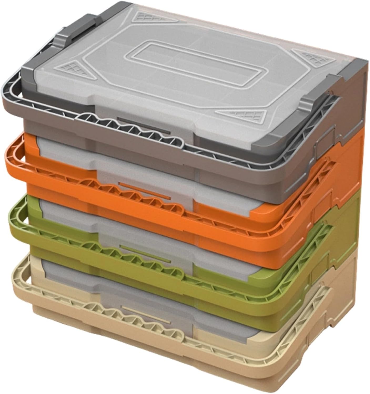  Outil Empilable Avec Séparateur Amovible Et Fenêtre Transparente Pour Charge De 20 Kg - Conteneur Empilable Pour Ranger Les Outils, Jouets - Design De Fenêtre Transparente - Conteneurs Imbriqués