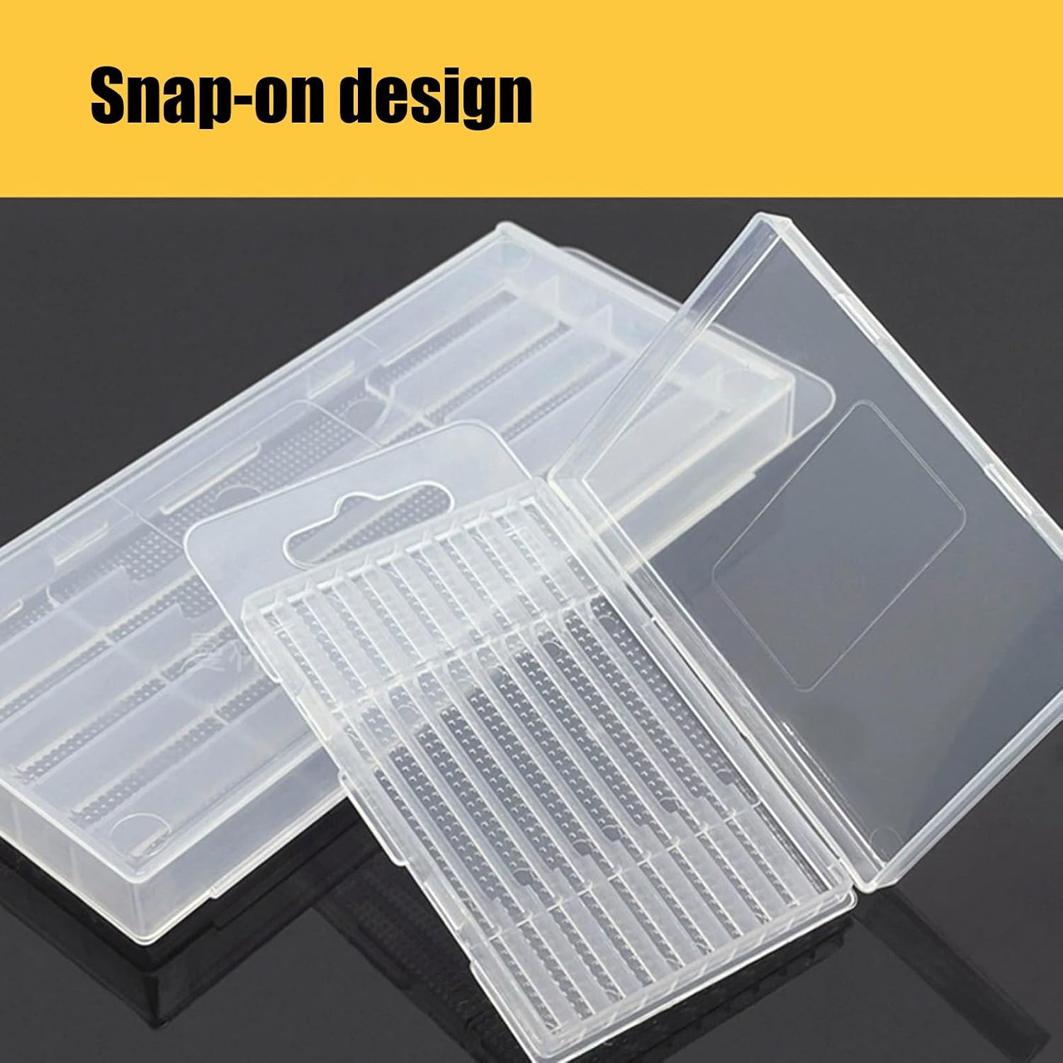  Boîte à Outils Transparente Robuste Avec Fermeture Sûre Et Crochet De Suspension Pour Accessoires, Cloisons Internes Et Crochets De Transport Pour Une Utilisation En Atelier
