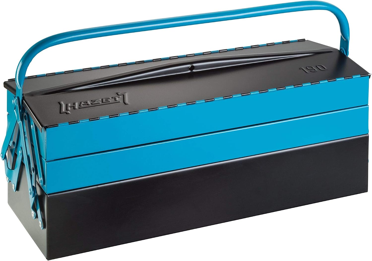  Hazet 190L Boîte à Outils Vide Acier Noir, Bleu & 810SPC/6 Set De 6 Tournevis (Import Allemagne)