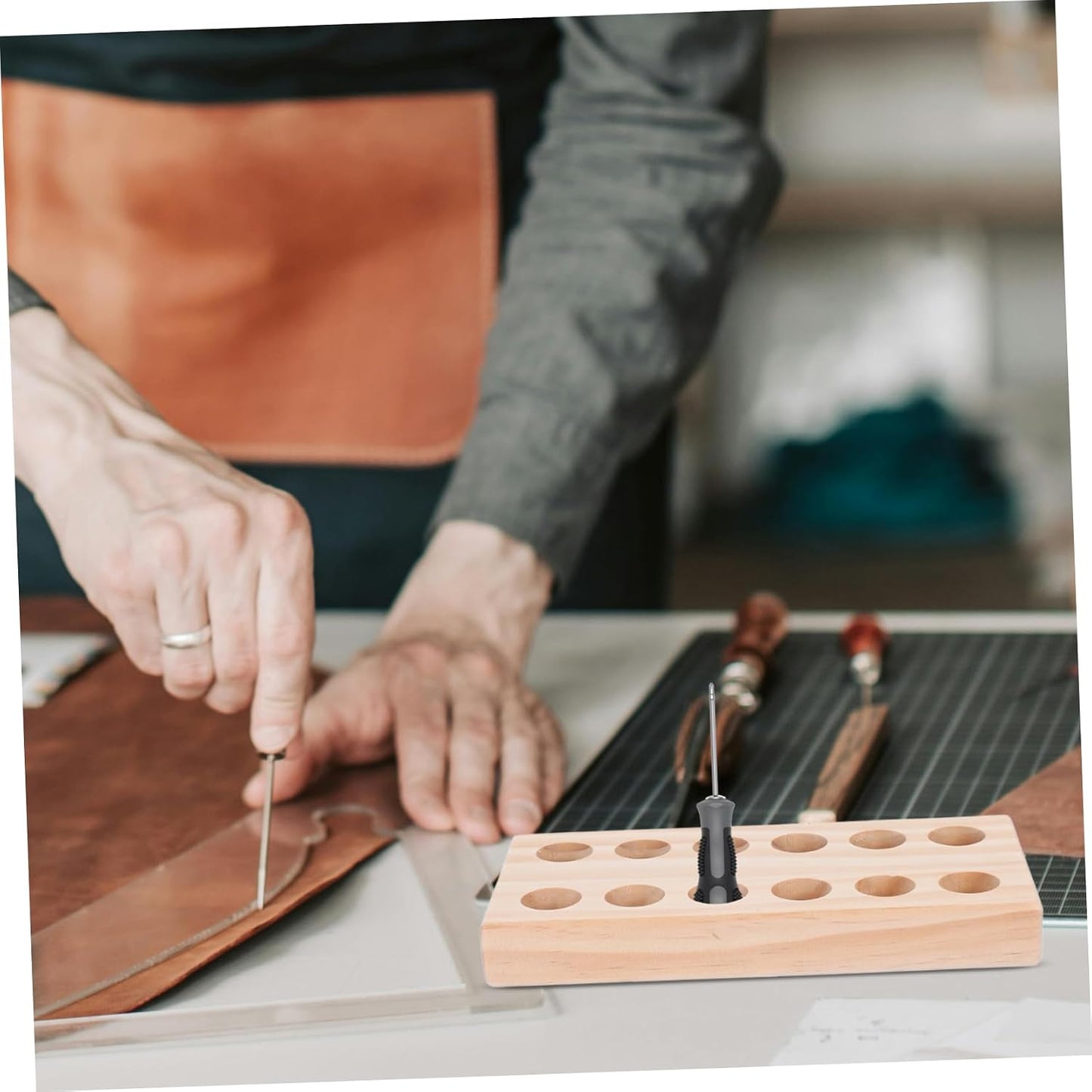  Angoily Organisateur Polyvalent En Bois Pour Pinces Design Élégant Et Gain De Place, Porte-Outils Pratique Pour Atelier Ou Espace De Bricolage