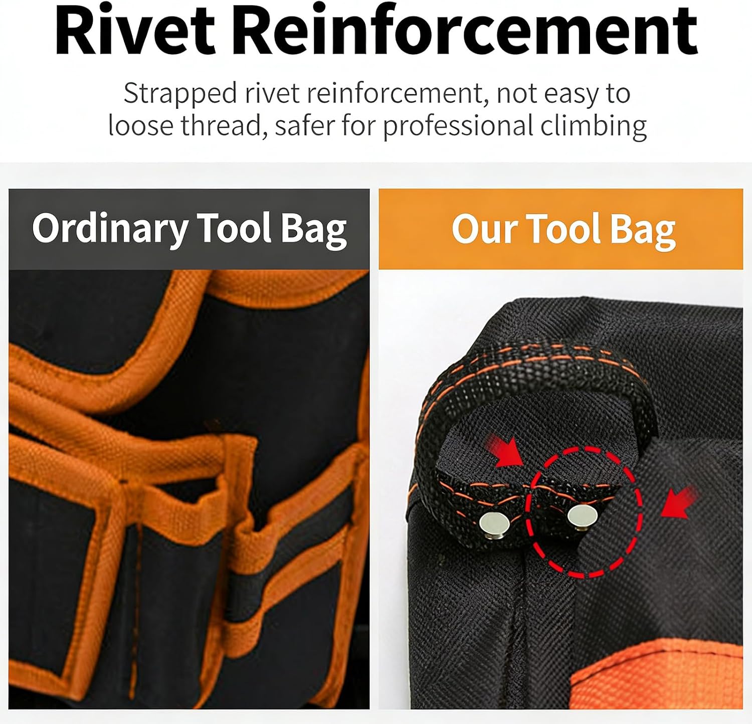  Sac à Outils Multifonction Avec Plusieurs Poches, Ceinture à Outils Réglable En Tissu Oxford Pour Une Organisation Efficace Des Outils, Ceinture En Tissu Oxford Avec Ajustement Réglable, Plusieurs