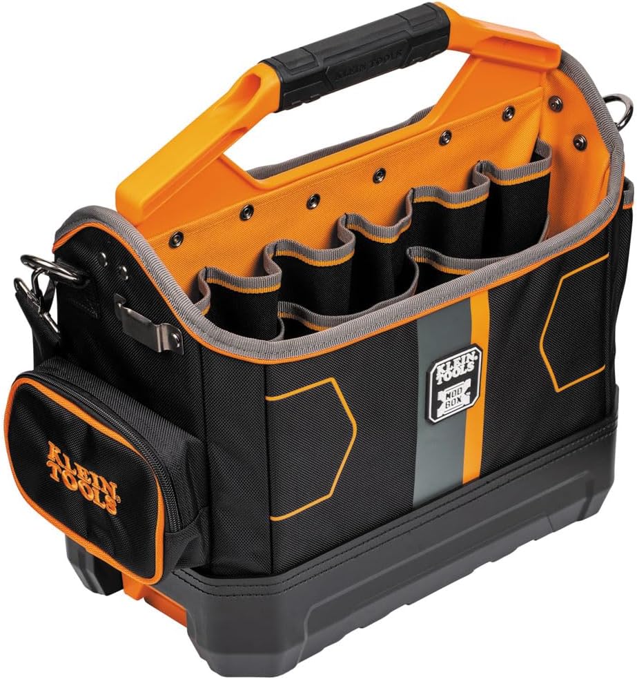  Klein Tools 62202MB MODbox Sac à Outils Fait Partie De La Station De Travail Mobile MODbox, 33 Poches, Grand Espace De Rangement Pour Outils, Poche Zippée Pour Petits Objets