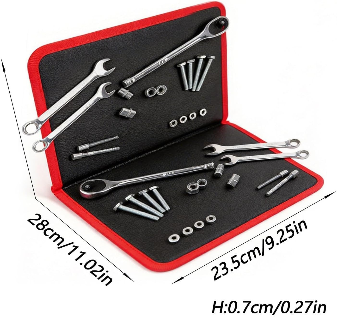  Magnetic Mat - Tool Organization Pad For Repair Work | Silicone Base With Embedded Magnetic Zones, Anti Slip Workbench Accessory For Screws Parts Electronics Repair Assembly