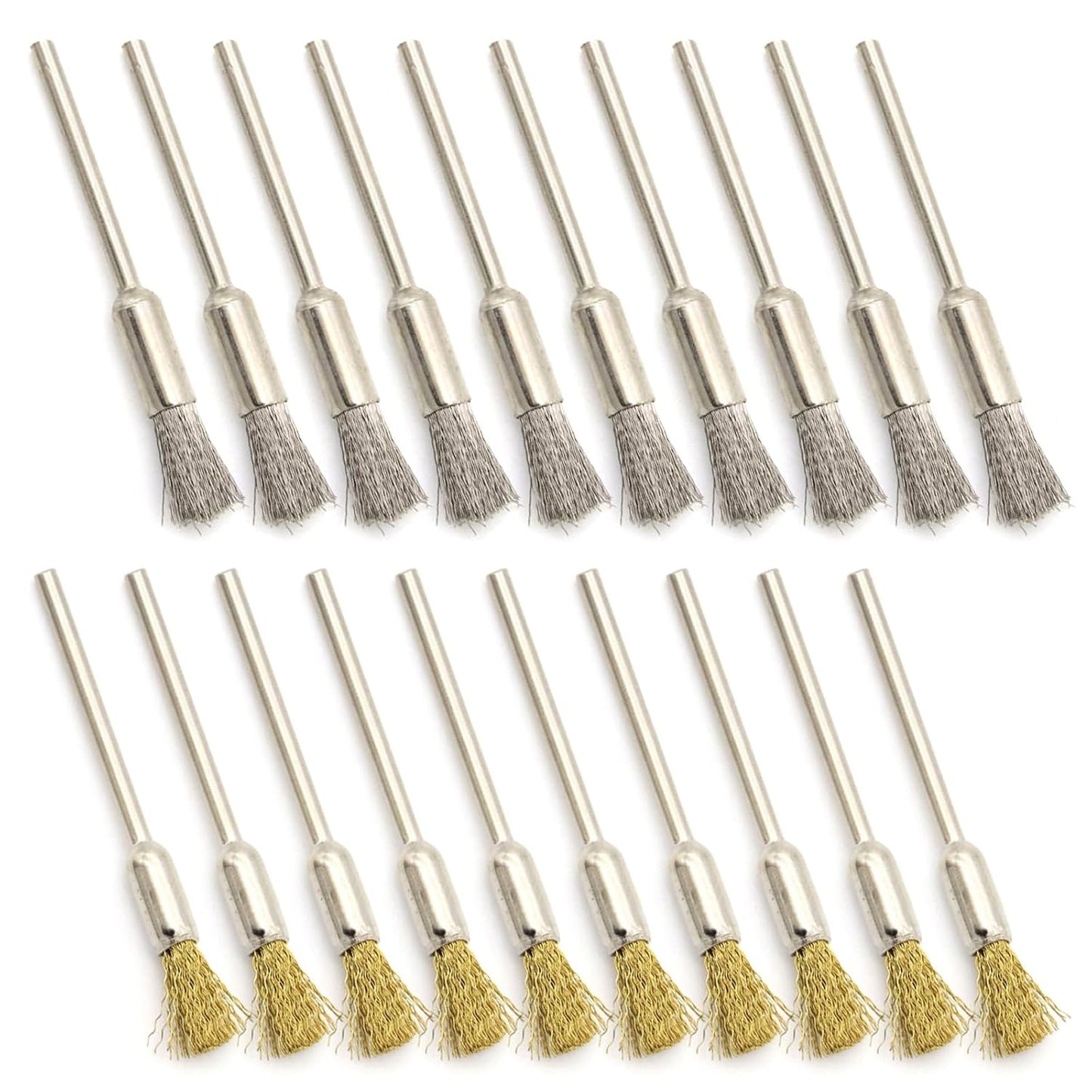  Lot De 20 Brosses De Polissage Pour Brosse De Nettoyage - Extrémité De Fil - Petit Fil De Polissage - Accessoires Pour Outils Rotatifs