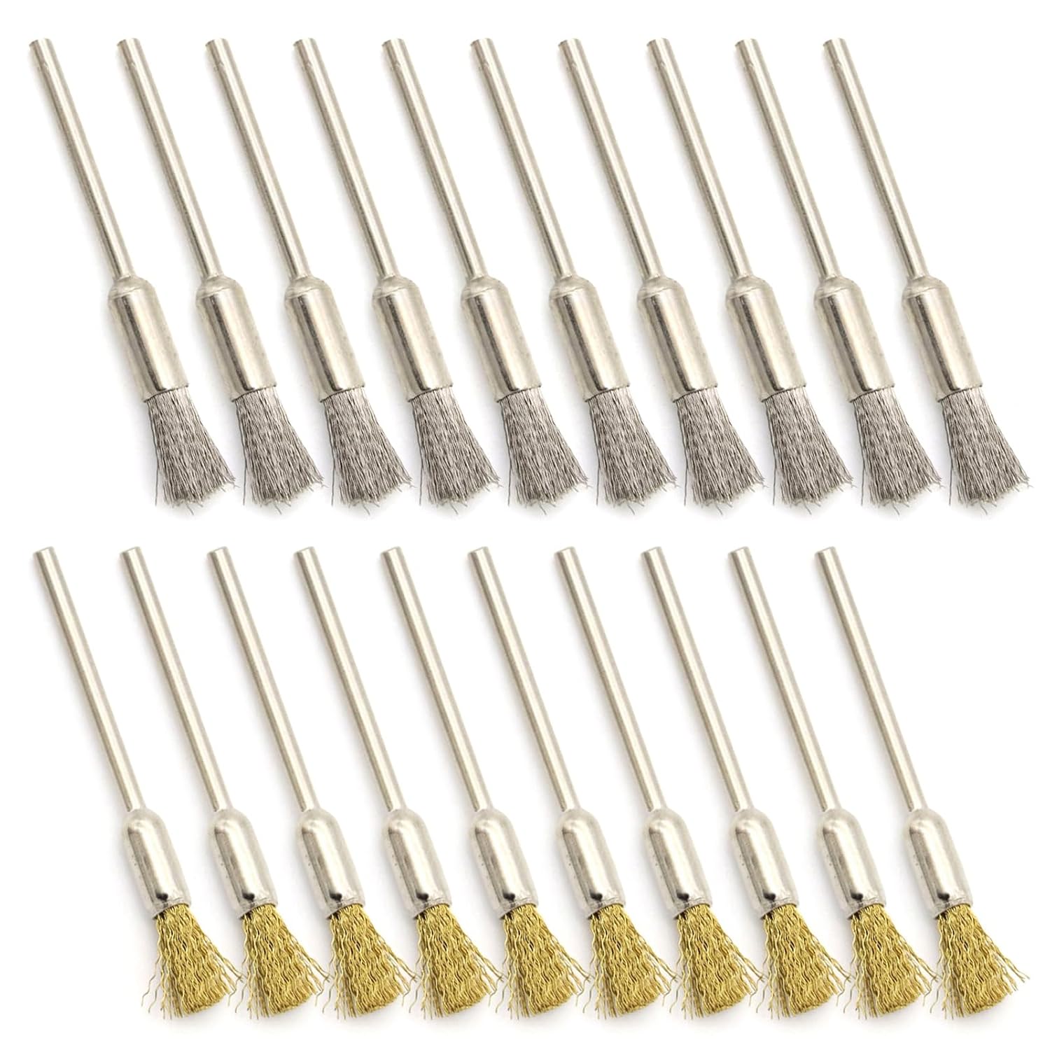  Lot De 20 Brosses De Polissage Pour Brosse De Nettoyage - Extrémité De Fil - Petit Fil De Polissage - Accessoires Pour Outils Rotatifs
