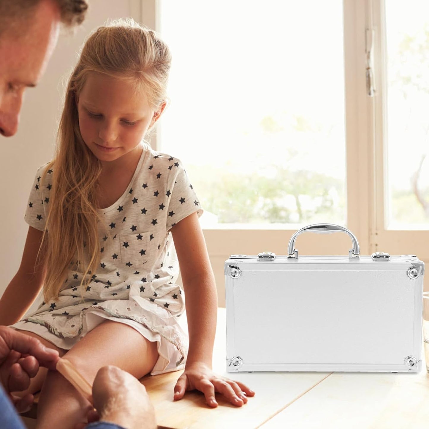  Boîtier En Aluminium Robuste Et Facile à Ouvrir, Boîte à Remède Multi-usages Pour Maison Et Bureau, Alliage D'aluminium Argenté, Rangement Pratique Et Compact