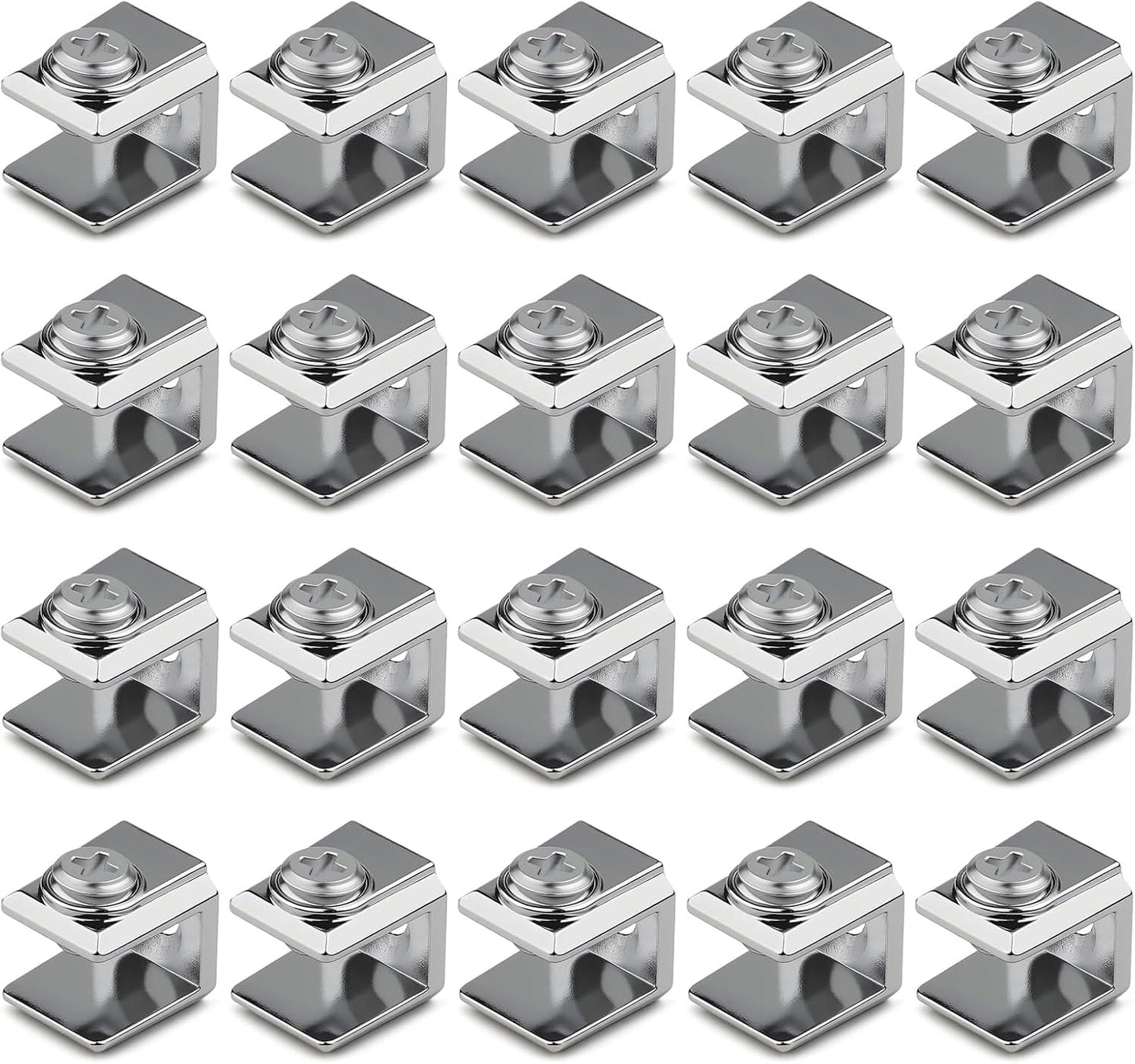  Clip En Verre Pour Panneau Acrylique De 3 à 8 Mm - Supports Renforcés En Acier Inoxydable - Pour Cloison De Montage