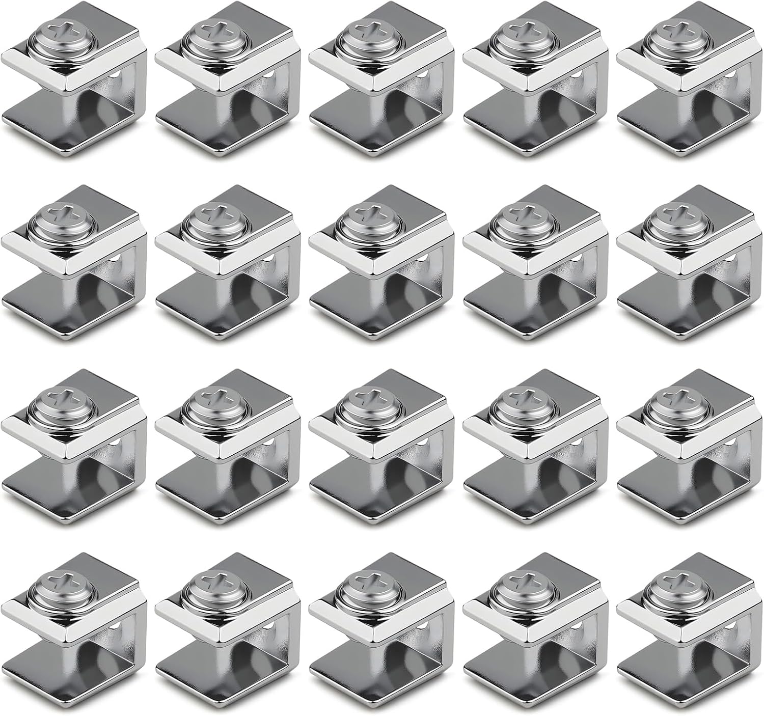  Clip En Verre Pour Panneau Acrylique De 3 à 8 Mm - Supports Renforcés En Acier Inoxydable - Pour Cloison De Montage