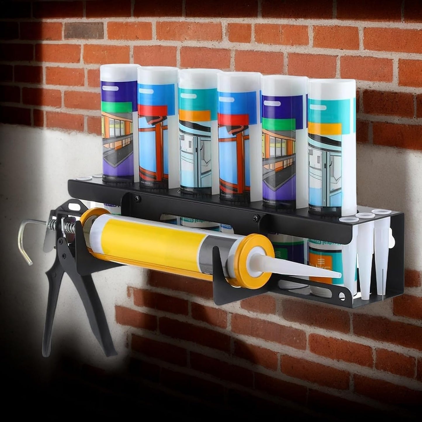  Distributeur De Mastic Pour Atelier - Montage Mural - Rangement Pour Artisans, Personnel D'entretien, Ouvriers De Construction