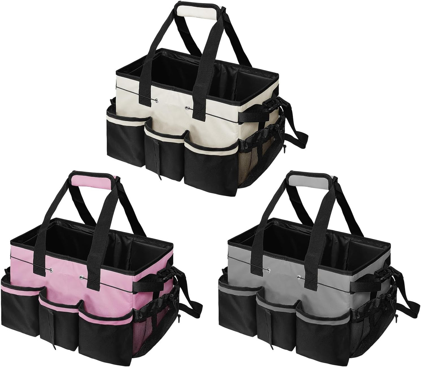  Sac à Outils Multifonction En Tissu Oxford Imperméable Et Résistant à L'usure, Grande Capacité Pour Outils De Nettoyage, Organiseurs En Tissu Oxford