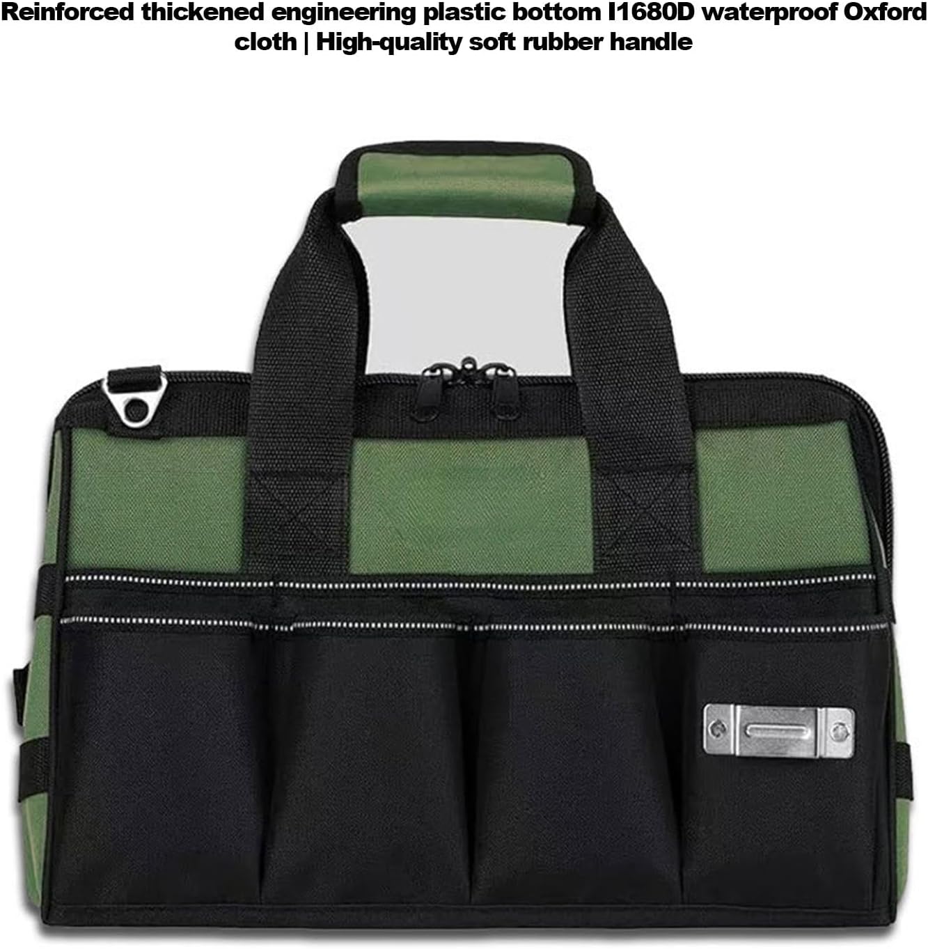 Genérico Sac à Outils, Sac Multi-poches, Grand Sac De Travail, Sac Portable Multifonctionnel, Sac à Outils Multifonctionnel Pour Réparateur Grand Sac à Outils, 8,27x14,17x8,66 Pouces