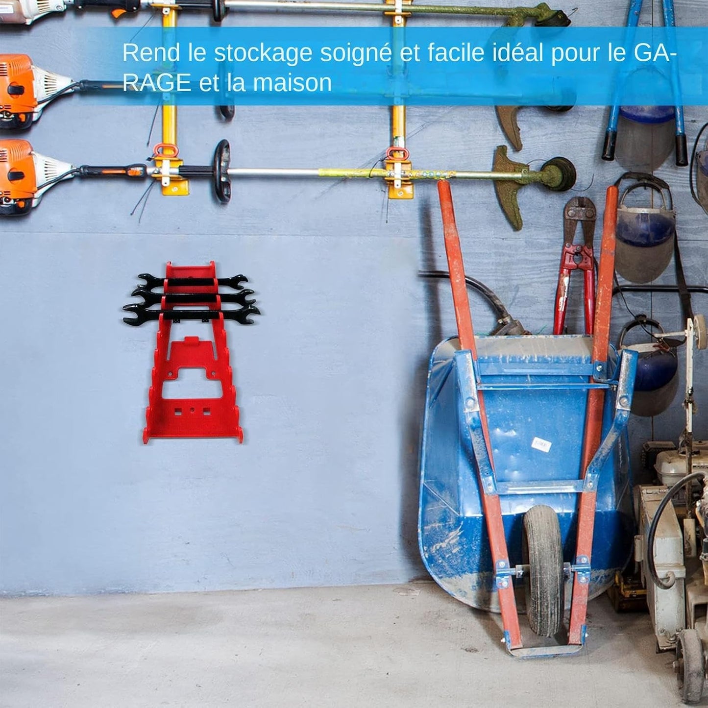  Organisateur De Clés Pour Boîte À Outils,Porte-clés Robuste Pour Panneau Perforé | Économiseur D'espace Pour Organisation De Tournevis, Support De Rangement D'outils Pour Atelier, Salon, Magasin De Ré