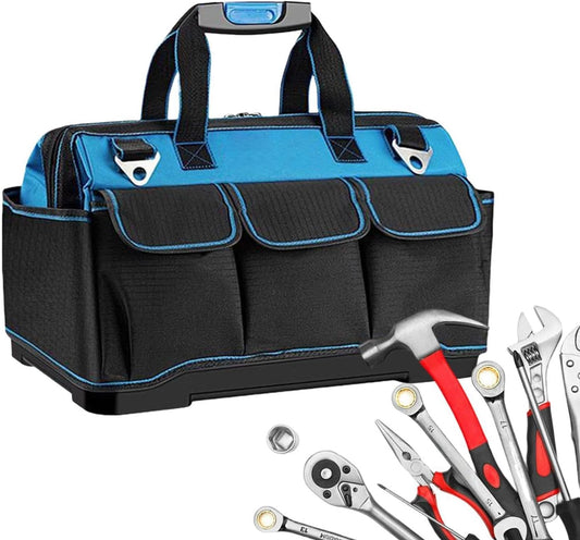GENERIC Oxford Sac à Outils Robuste Et étanche Multi-poches | Sac à Outils électriques De Grande Capacité, Pour L'extérieur, Les Voyages, La Construction, La Réparation De Voiture, La Maison, Le Garage, Le