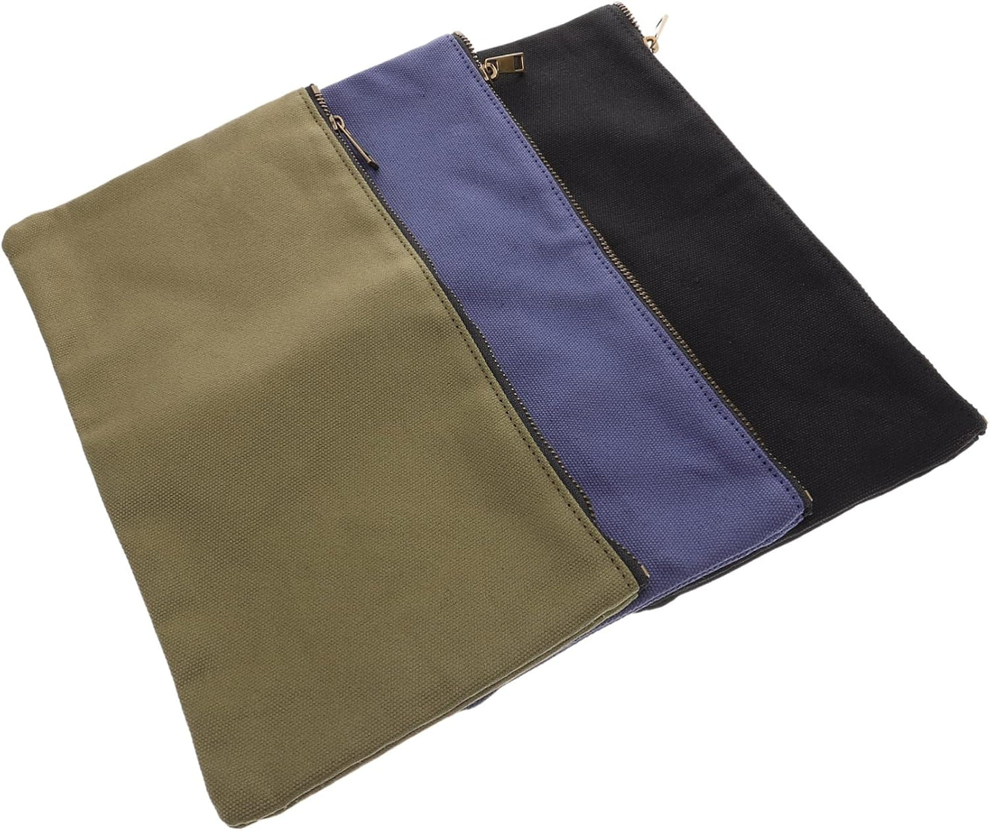  Jojofuny 3 Pcs Pochette De Rangement En Toile à Fermeture Éclair Pour Outils Paquet De Rangement Utilitaires Pour Garage