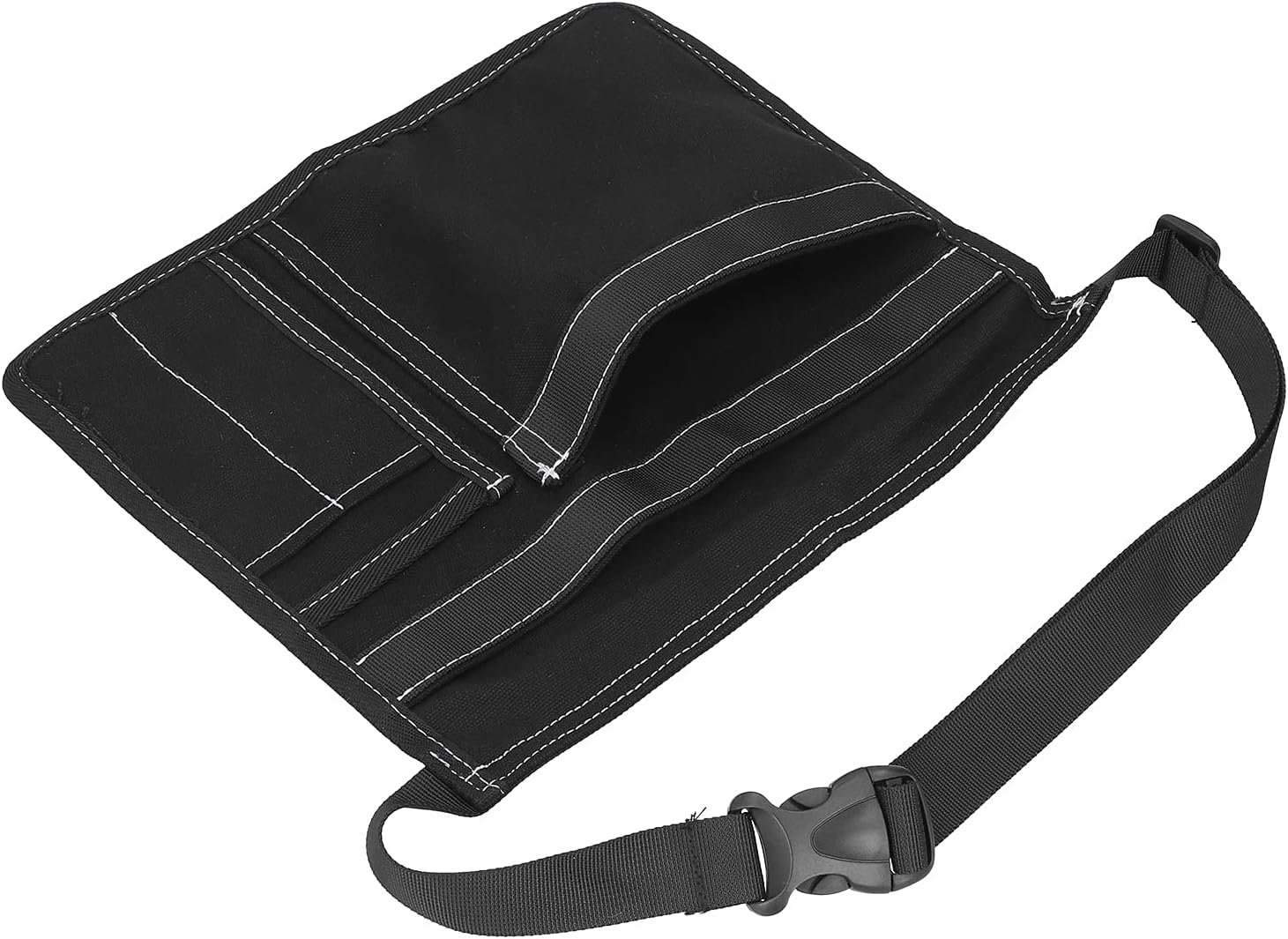  Sac à Outils Unilatéral En Tissu Oxford Résistant à L'usure, Organisateur D'outils De Jardin Réglable Pour Les Projets De Jardinage Et De Bricolage (Kaki Et Noir)