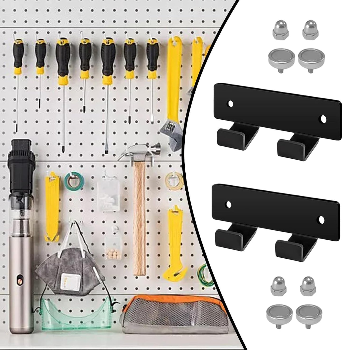  Générique Porte-Clé Pour Perceuse | 2 Pièces Support Métallique Pour Clé De Mandrin Murale,Rangement D'Outils Pour Tour Perceuse à Colonne Travail Du Bois Garage