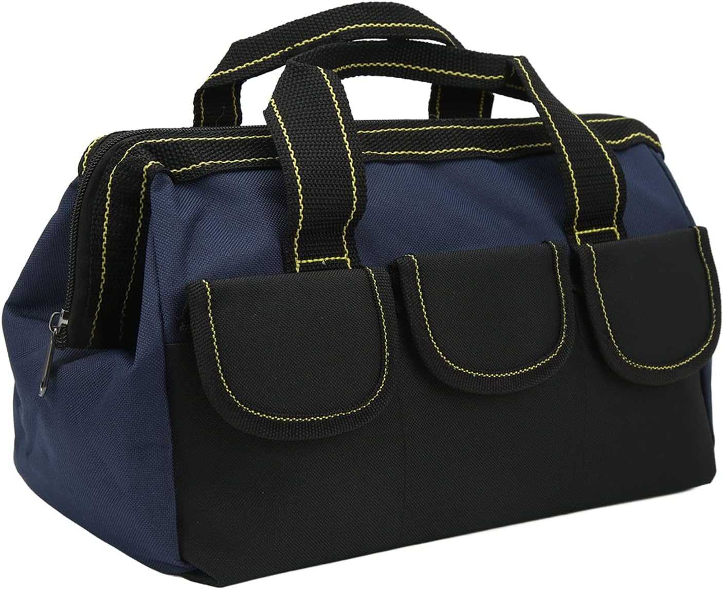  Sac De Rangement D'outils, Tissu Oxford Imperméable Avec Conception à Large Bouche, Organisateur Robuste Pour La Maison Et L'atelier (bleu Noir)