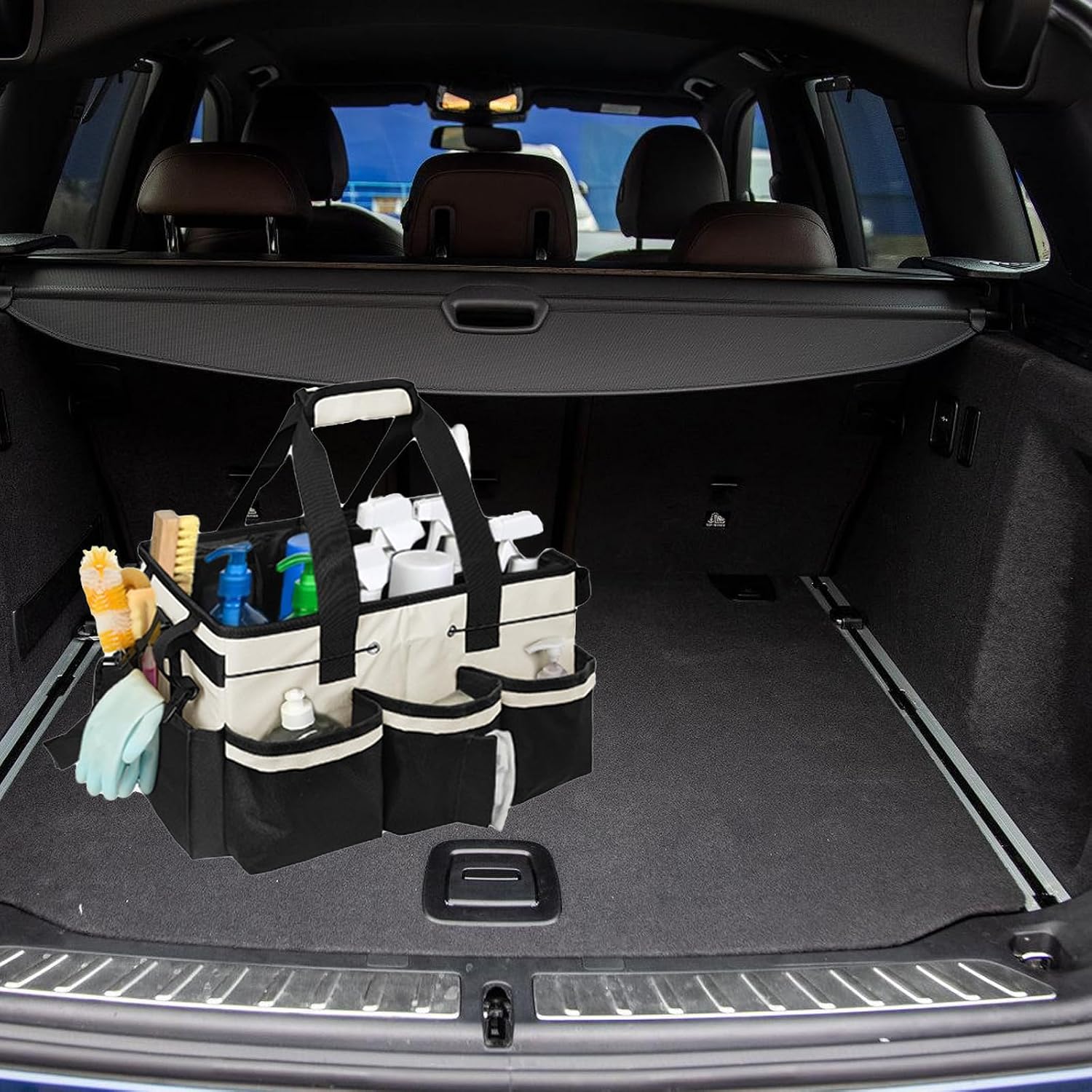  Sac De Rangement Pour Ustensiles De Nettoyage Avec Compartiments Intérieurs Imperméables Et Bien Pensés Pour Un Sac Bien Rangé Et Multifonctionnel