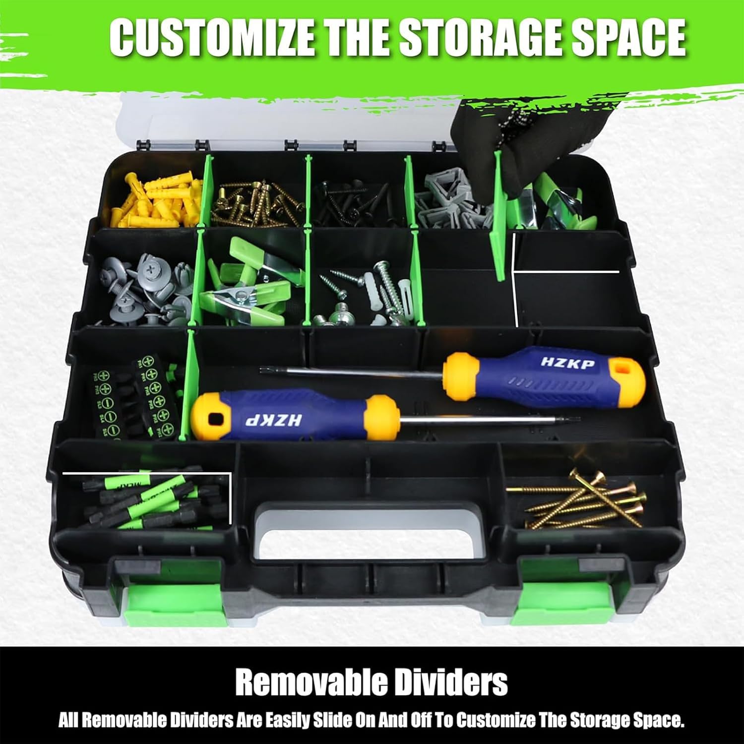  Boîte à Outils à 34 Compartiments - Boîte De Rangement Pour Vis - Pièces Métalliques - Outils De Réparation - Tournevis - Petites Pièces - Boîtes De Rangement Avec Compartiments