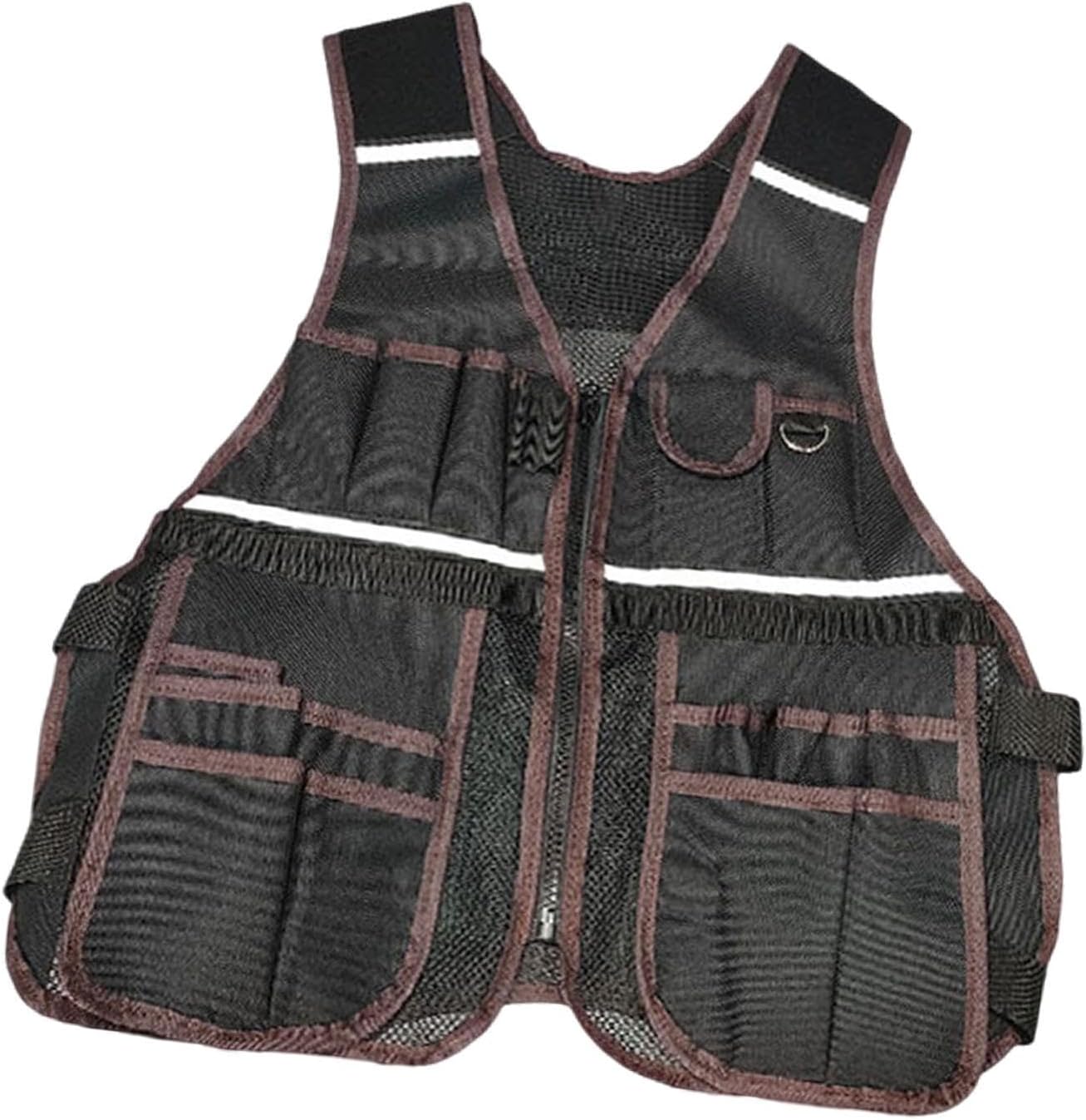  Gilet De Travail Multipoches, Gilet Réfléchissant, Gilet Porte-outils, Gilet D'électricien Oxford Avec Poches à Outils, Adapté Aux électri
