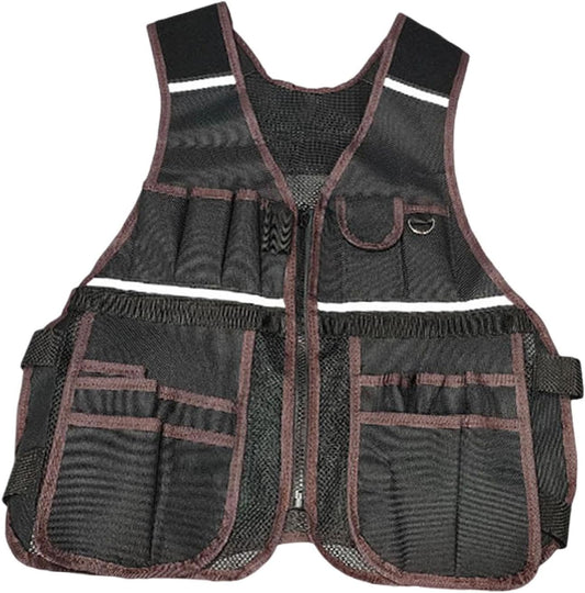  Gilet De Travail Multipoches, Gilet Réfléchissant, Gilet Porte-outils, Gilet D'électricien Oxford Avec Poches à Outils, Adapté Aux électri