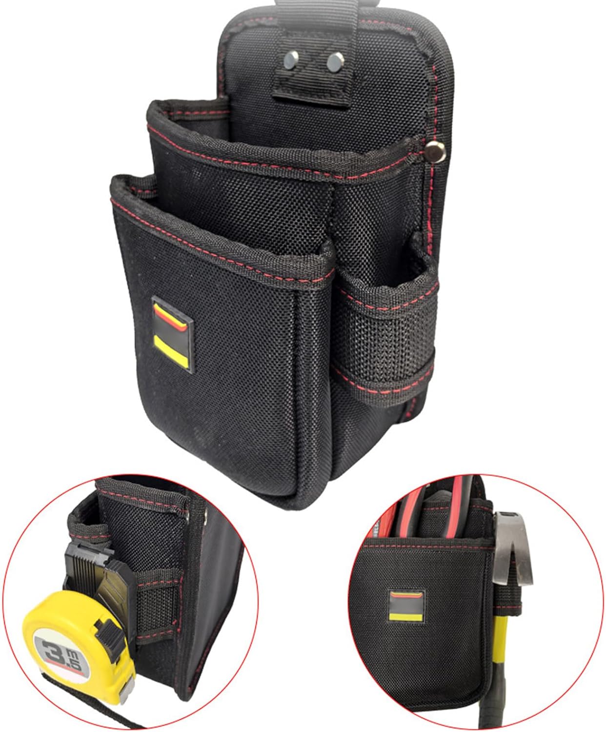  Pochette De Ceinture D'outils | Trousse à Outils De Technicien,Sac Ceinture Imperméable Multi-Outils Porte-Outils Pour Travaux Intérieur Extérieur Soudage Peinture Toiture Pêche Voyage