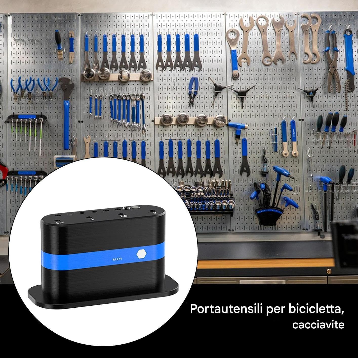 Genérico Support Pour Tournevis Mural Pour Vélo, Organisateur Magnétique Pour Outils De Mécanicien Avec Pinces Pour électricien, électricien, Atelier, Placard