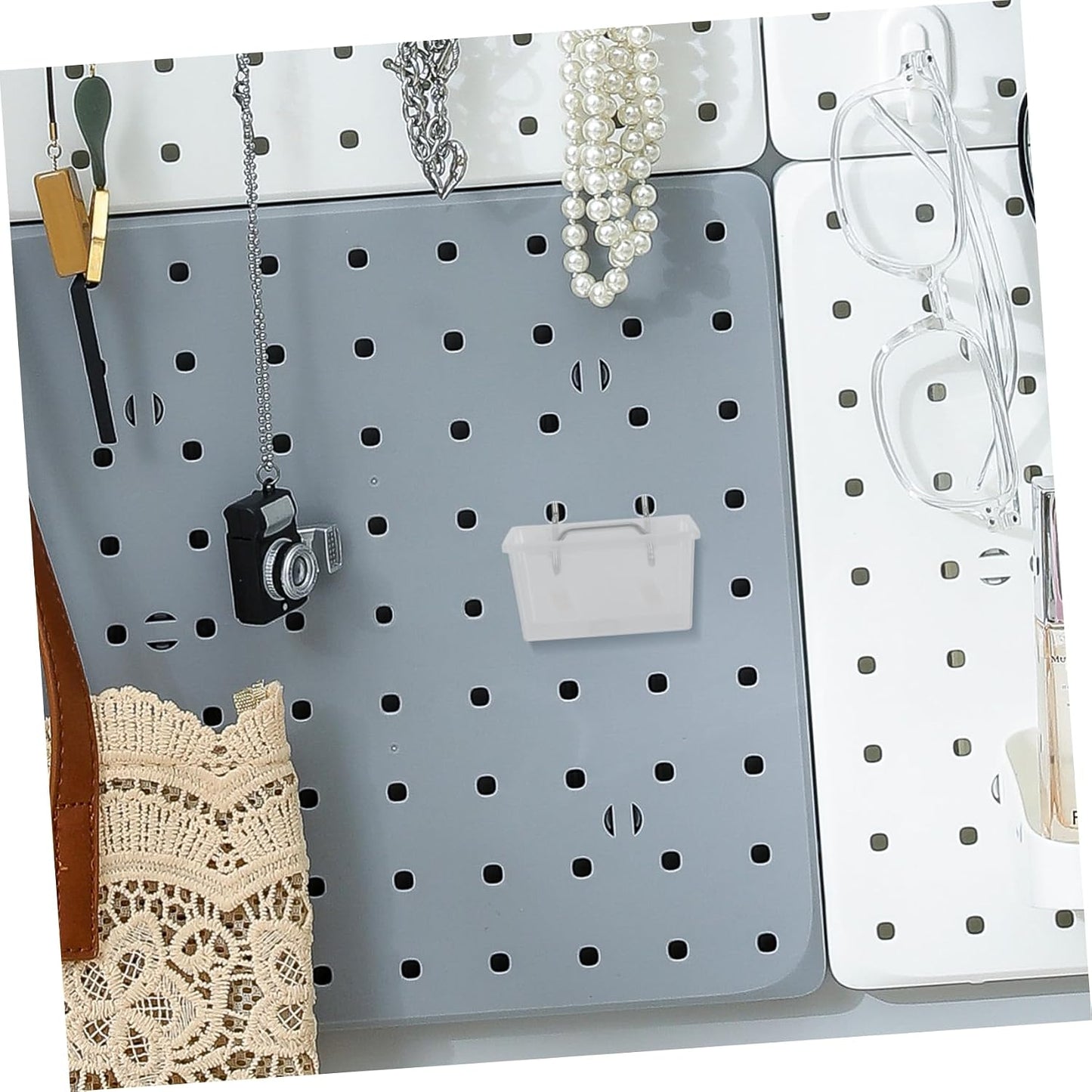  Artibetter 6pièces Bacs De Rangement Pour Perforé Accessoires De Garage Et Atelier Organisateur De Outils Avec Boîtes Transparentes Pour Rangement
