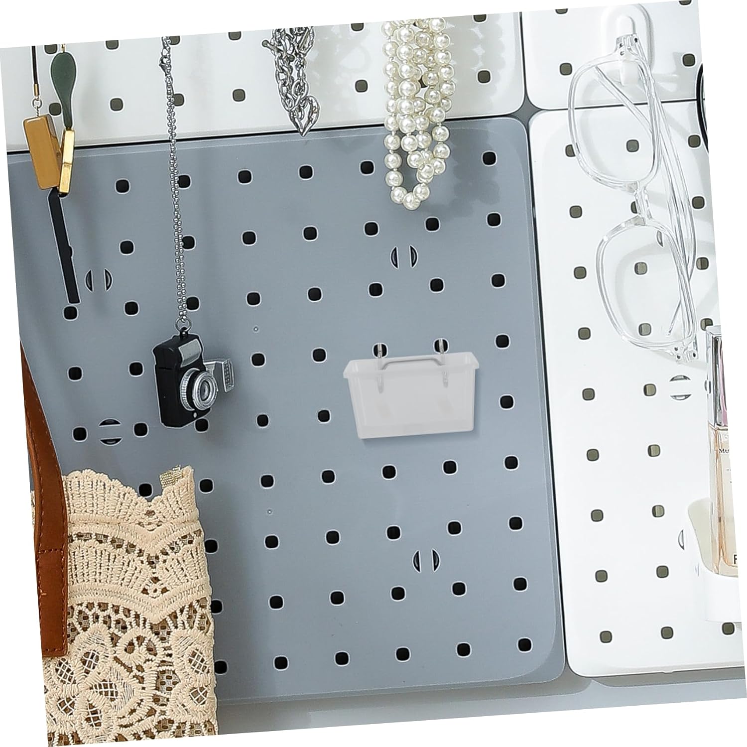  Artibetter 6pièces Bacs De Rangement Pour Perforé Accessoires De Garage Et Atelier Organisateur De Outils Avec Boîtes Transparentes Pour Rangement