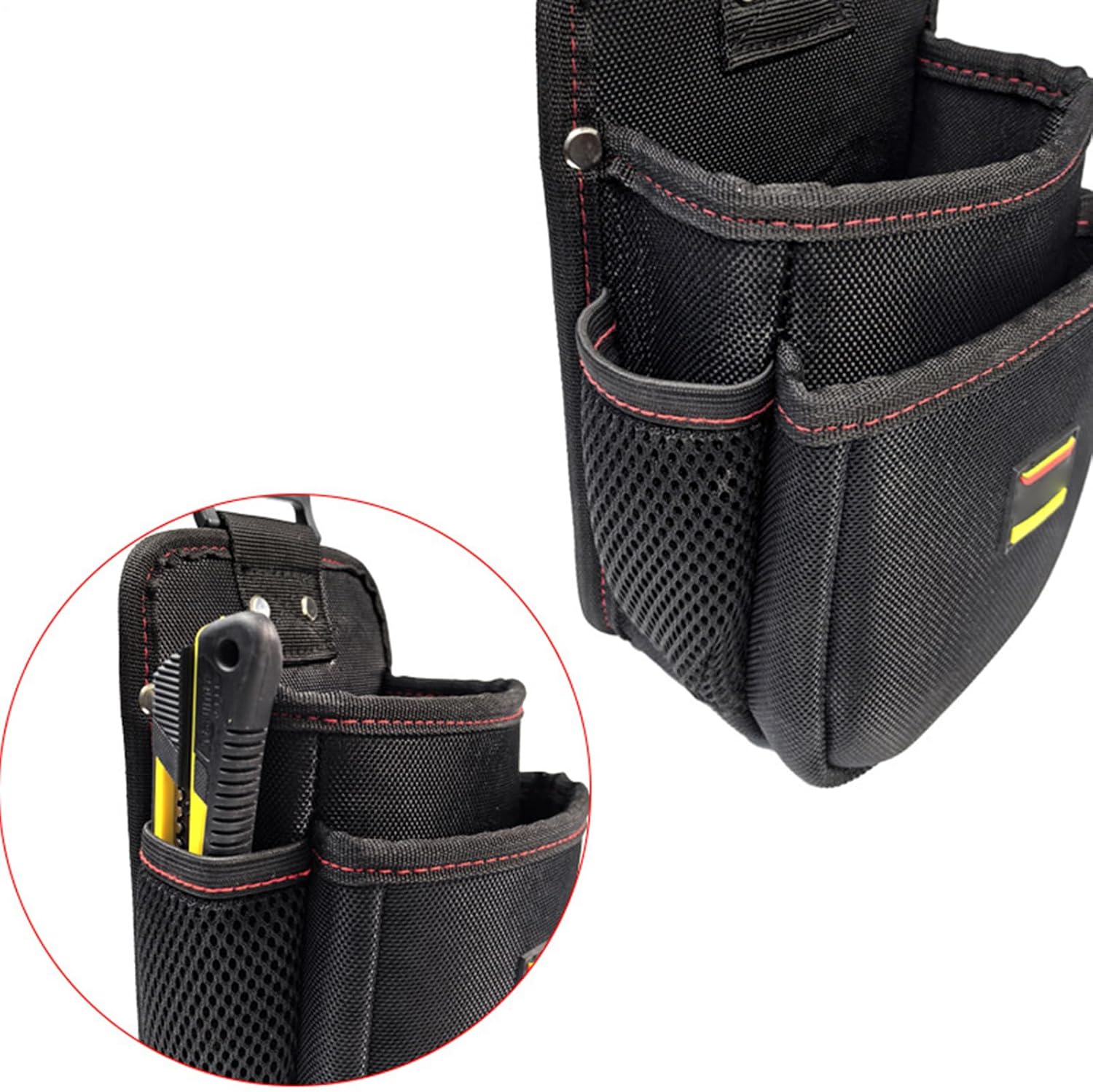  Pochette À Outils Avec Clip Ceinture - Pochette Charpentier - Sac Ceinture Imperméable Multi-Outils Porte-Outils Pour Travaux Intérieur Extérieur Soudage Peinture Toiture Pêche Voyage
