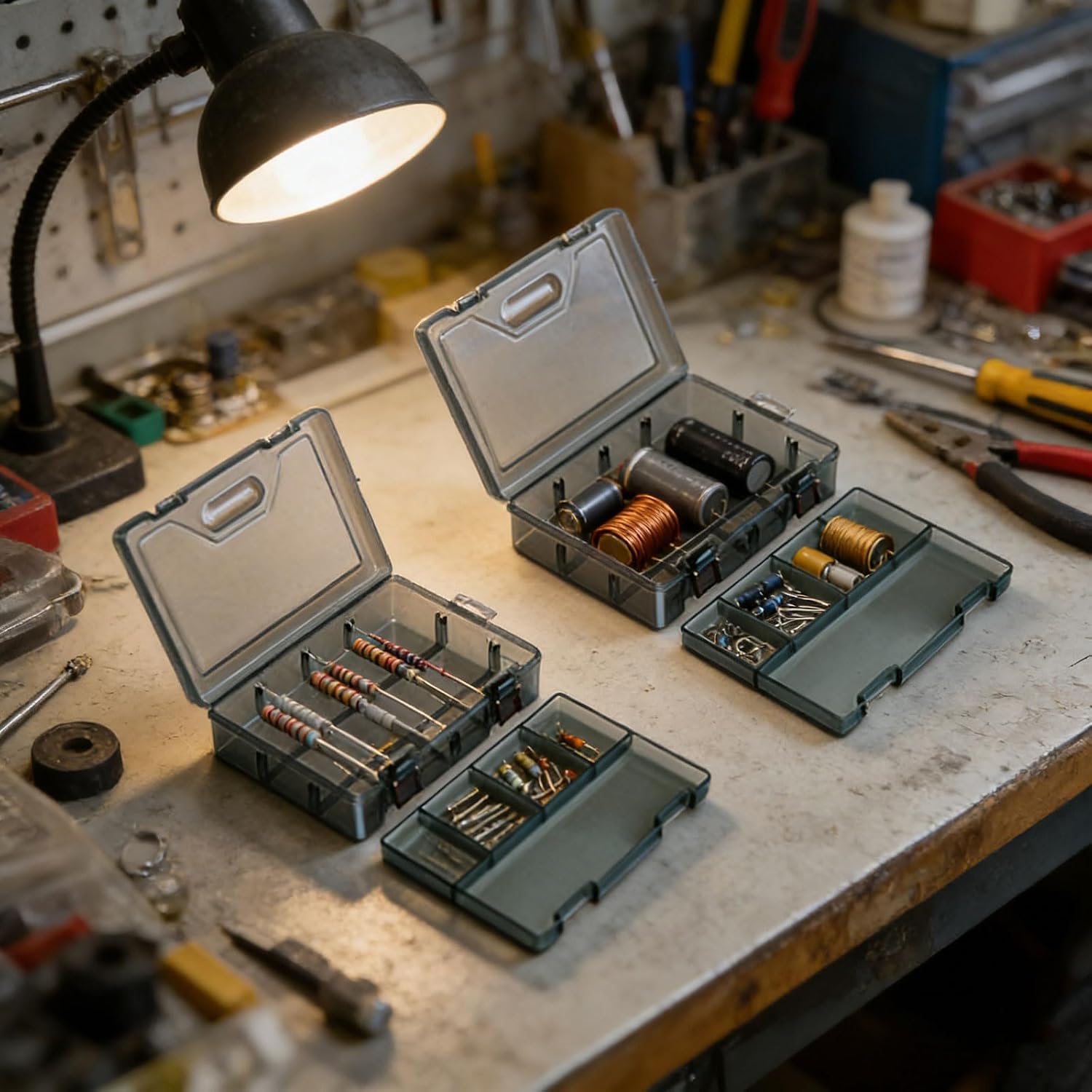  Boîte à Outils Compacte Pour Vis, Clous Et Petits Articles Conçue Avec Séparateurs Intérieurs Amovibles
