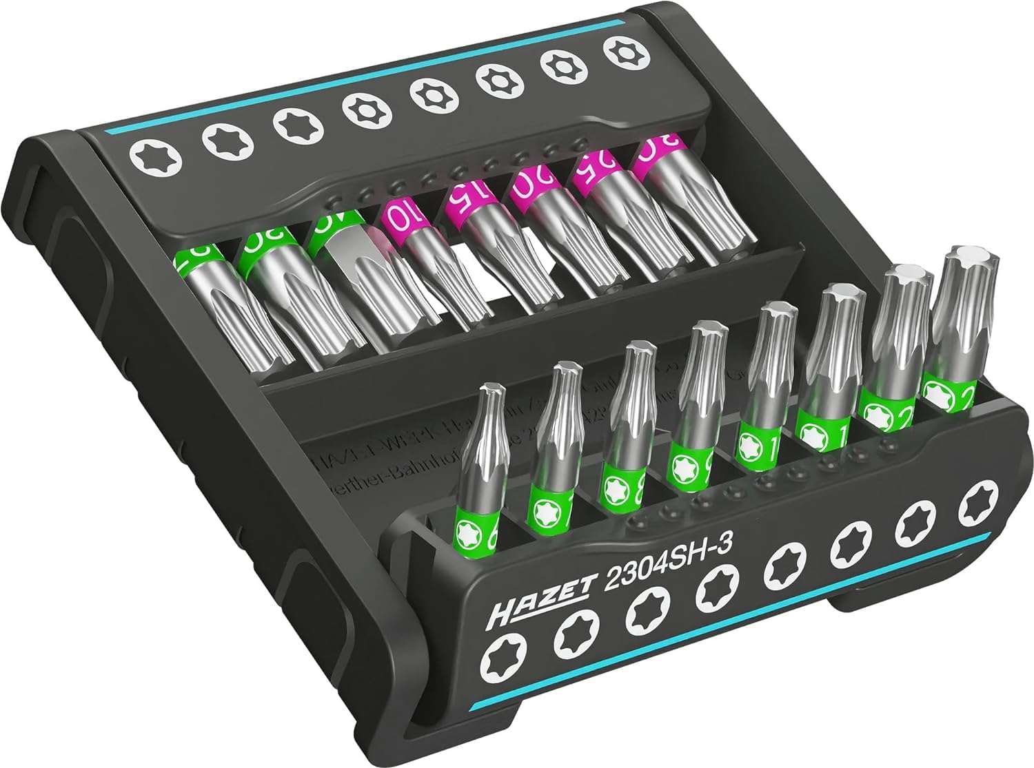  HAZET - Smart Holder 2304SH-2I Porte-outils Pratique 16 Pièces I Sortie : 6,3 (1/4 Pouce) IRangement Des Pièces Métalliques, Ordre, Organisation I Fabriqué En Allemagne'.