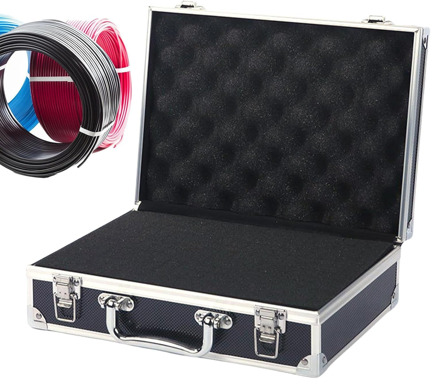  Boîte à Outils En Métal Avec Poignée | Boîte De Rangement Portable | Organisateur D'outils | Boîte De Rangement Carrée | Boîte D'équipement En Aluminium | Étui De Rangement Pour Bijoux En Métal