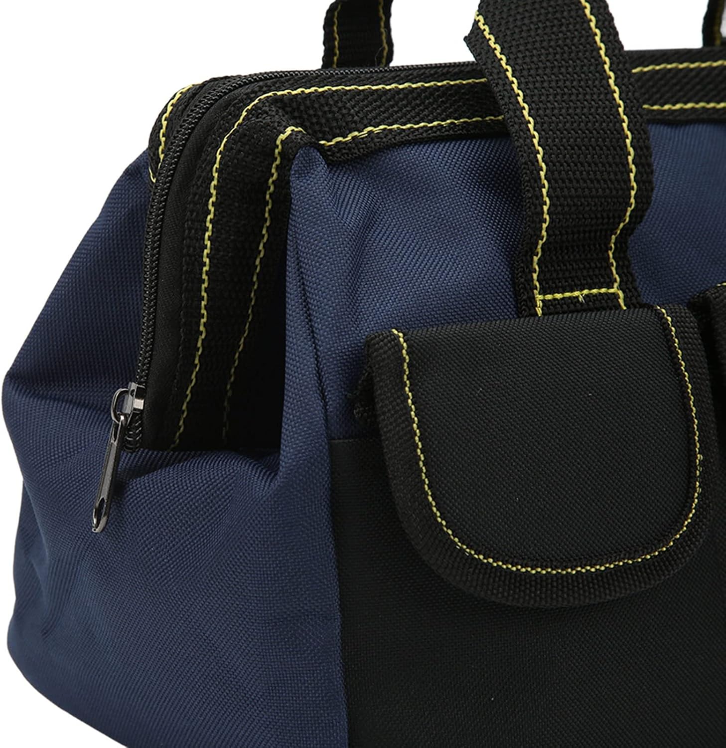  Sac De Rangement D'outils, Tissu Oxford Imperméable Avec Conception à Large Bouche, Organisateur Robuste Pour La Maison Et L'atelier (bleu Noir)